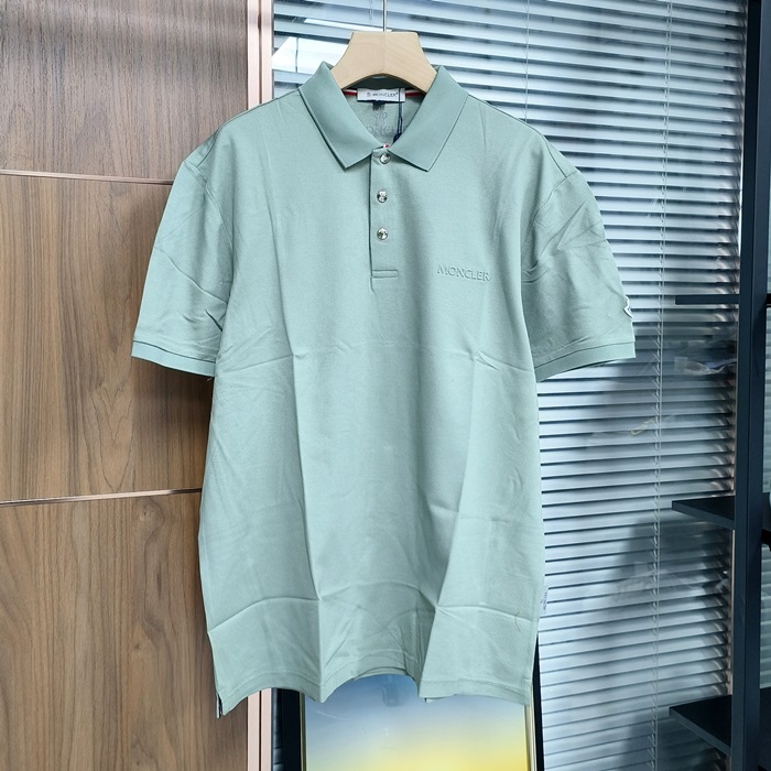 モンクレール メンズ ホワイト ポロ 半袖Tシャツ - White  - moc429x