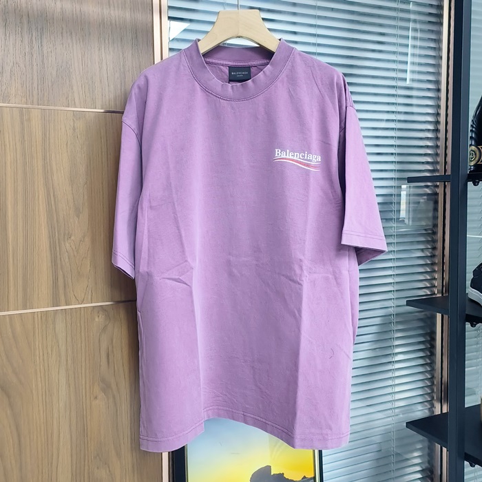 バレンシアガ メンズ ラウンドネック半袖Tシャツ -  Round- bac5019x