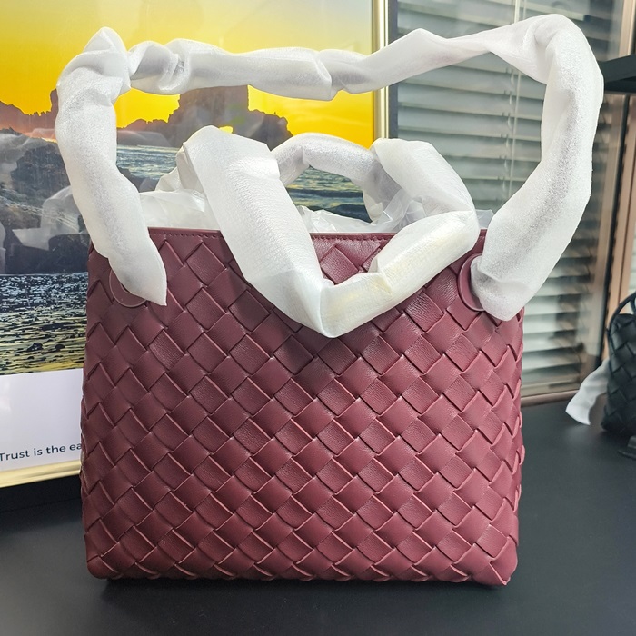 ボッテガヴェネタ レディース バーガンディ トートバッグ -  Burgundy - bv67x