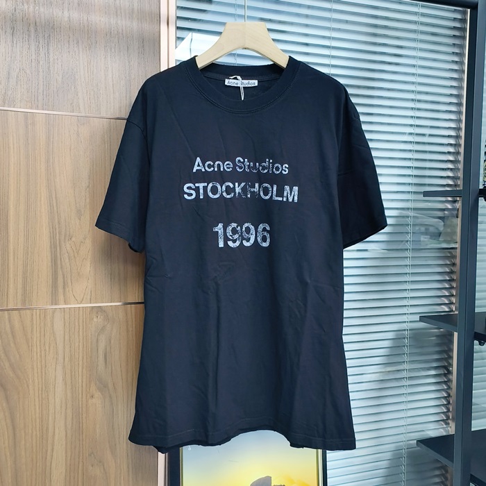 アクネ ユニセックス ラウンドネック半袖Tシャツ - AcneRound- anc5759x