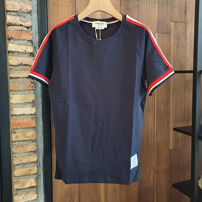 トムブラウン メンズ ラウンドネック半袖Tシャツ -  - thc6784x