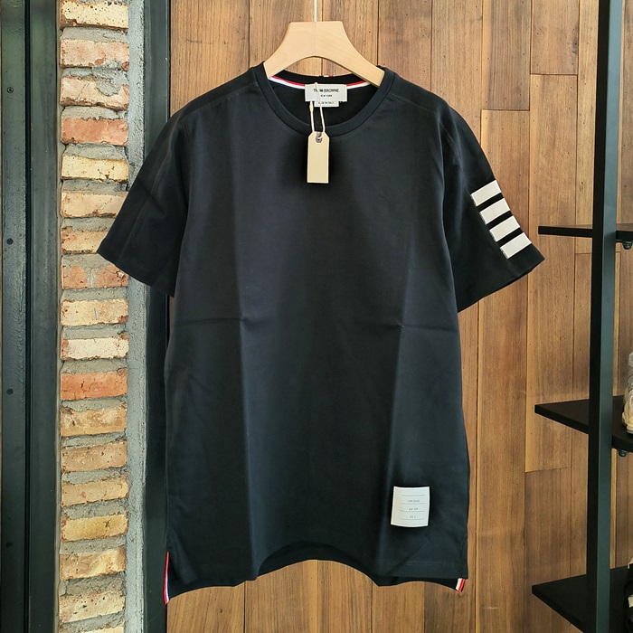 トムブラウン メンズ ラウンドネック半袖Tシャツ -  - thc6761x