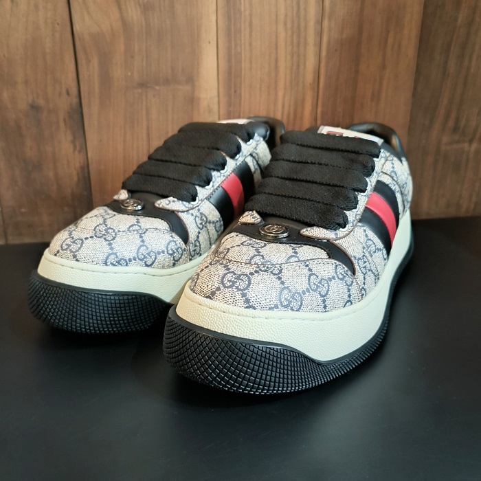 グッチ メンズ ネイビー スニーカー - - gus1396x