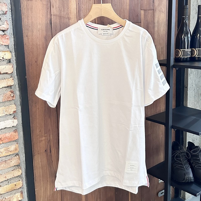 トムブラウン メンズ ラウンドネック半袖Tシャツ -  - thc6758x