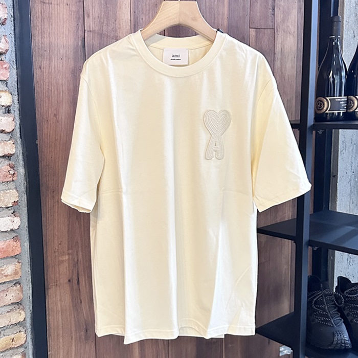 アーミーメンズ ラウンドネック半袖Tシャツ - Ami Round- amc6537x