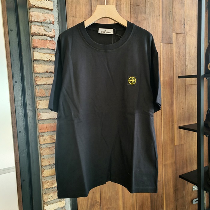  ストーンアイランド メンズ グレー クルーネック 半袖Tシャツ - Gray  - st53x