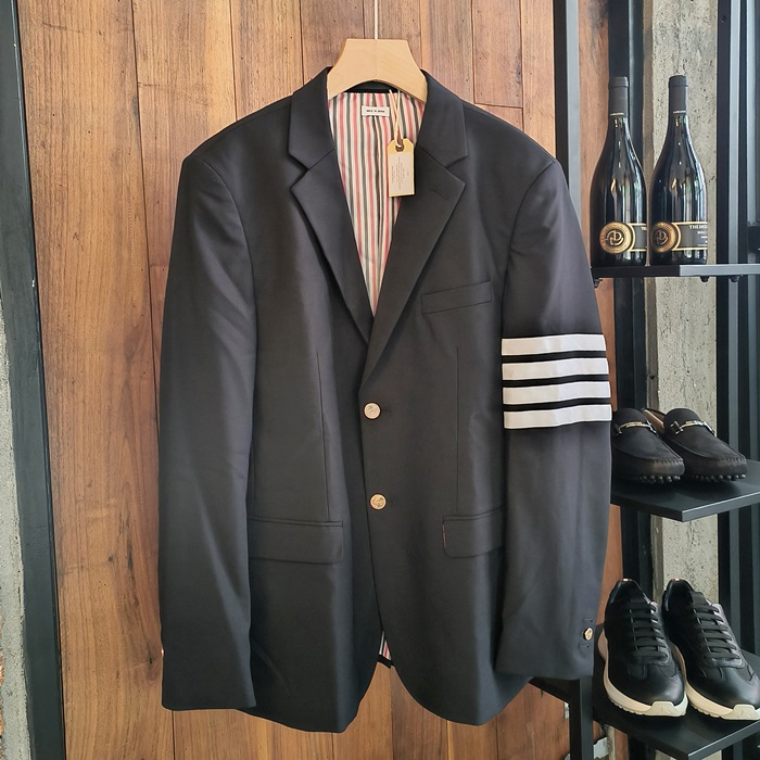  - トムブラウンメンズ カジュアル コットン スーツ ジャケット Thom01465x Size ネイビー