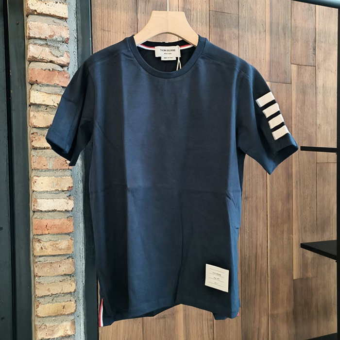 トムブラウン メンズ ラウンドネック半袖Tシャツ -  - thc6760x