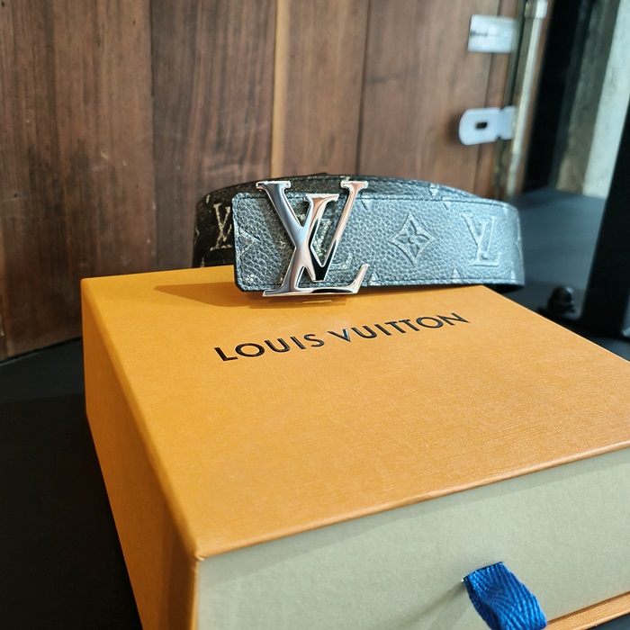 ルイヴィトン メンズ シグネチャー リバーシブル ブラック ベルト -  Belts - lv1027x