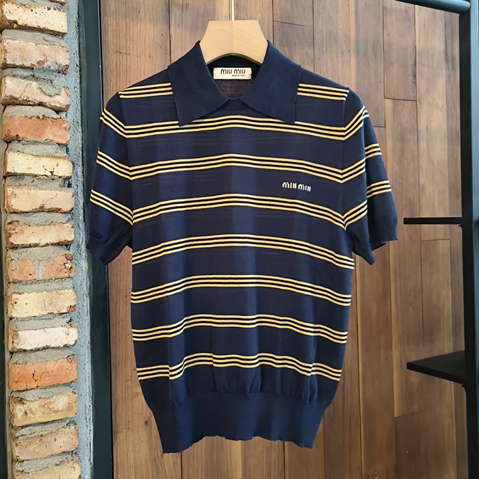 ミュウミュウ レディース 半袖Tシャツ -   Polo- mic6137x