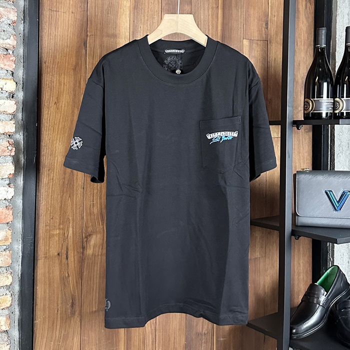 クロムハーツ メンズ ラウンドネック半袖Tシャツ - Round- chc7099x