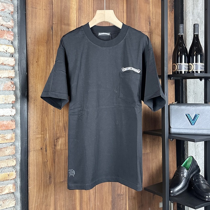 クロムハーツ メンズ ラウンドネック半袖Tシャツ - Round- chc5231x