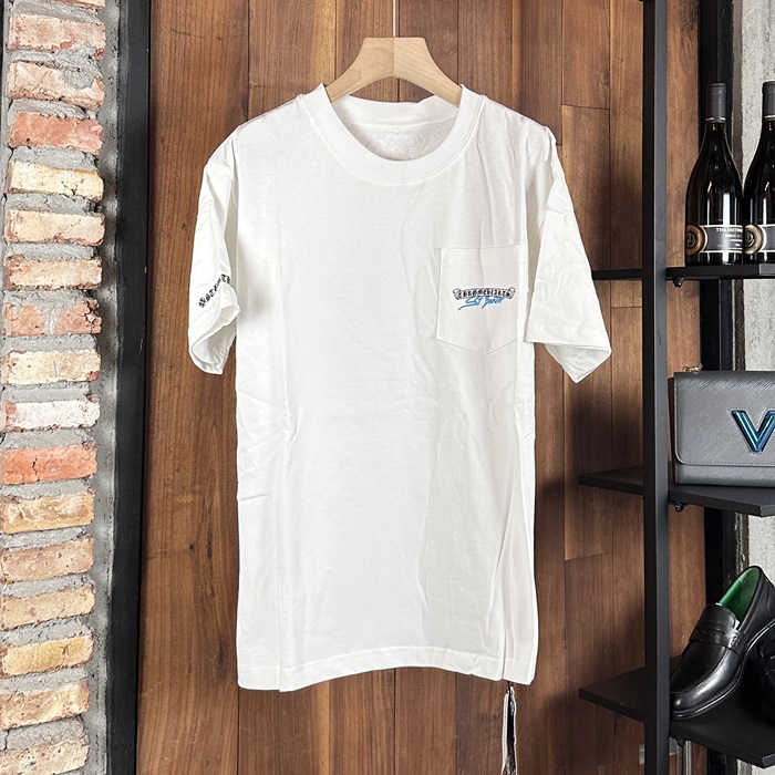 クロムハーツ メンズ ラウンドネック半袖Tシャツ - Round- chc7100x