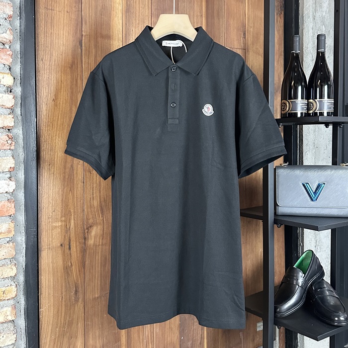 モンクレール メンズ ブラック ポロ 半袖Tシャツ -  - moc434x