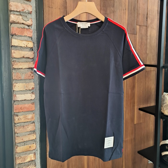 トムブラウン メンズ ラウンドネック半袖Tシャツ -  - thc6784x