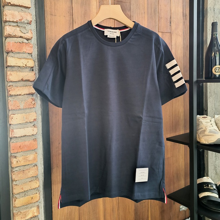 トムブラウン メンズ ラウンドネック半袖Tシャツ -  - thc6760x