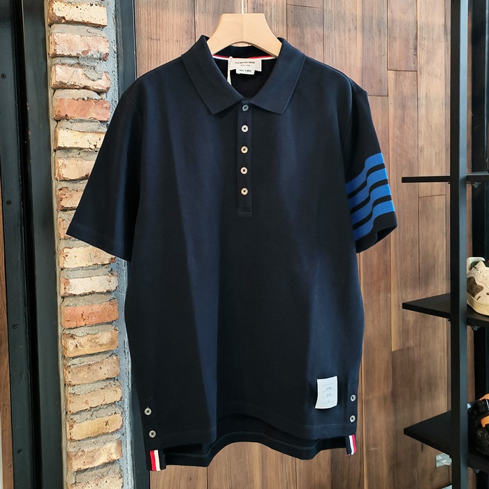 トムブラウン メンズ ポロ 半袖Tシャツ - Polo  - thc1277x