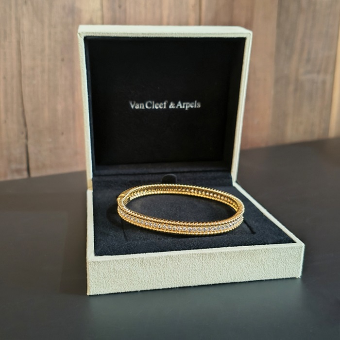 ヴァンクリーフ＆アーペル レディース ペルレリ ダイヤモンド ブレスレット -   Perlée Diamond Bracelet - acc3989x
