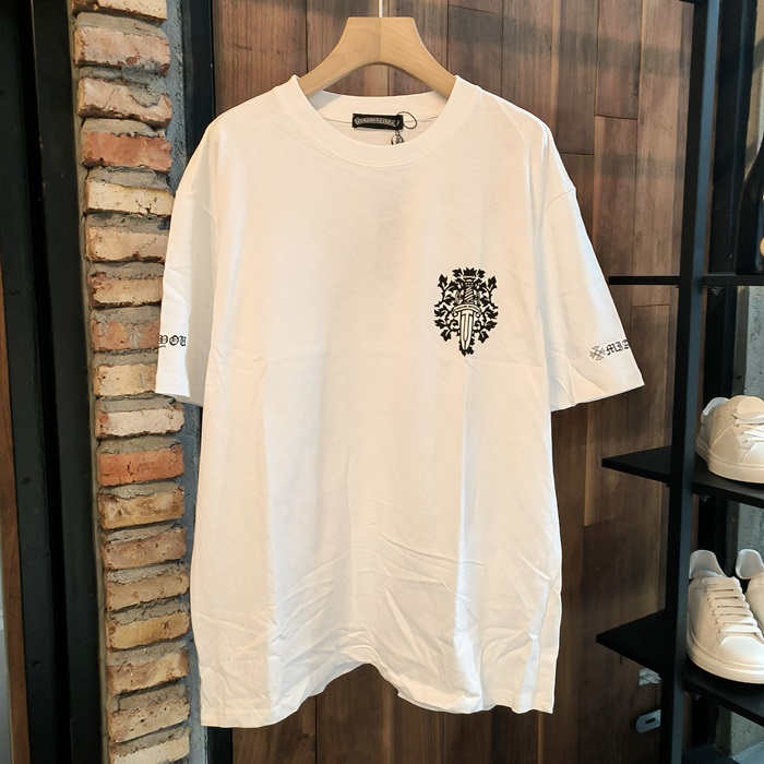 クロムハーツ メンズ ラウンドネック半袖Tシャツ - Round- chc5761x