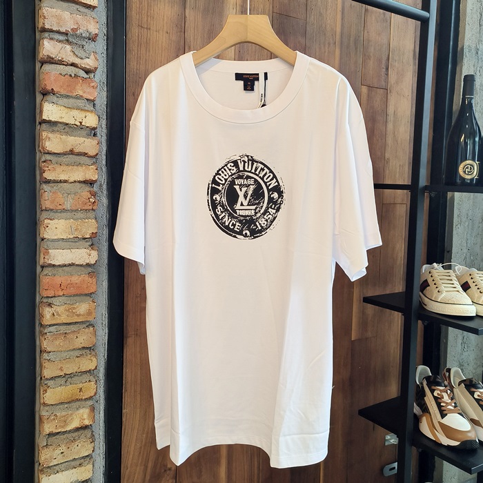 ルイヴィトン メンズ ラウンドネック半袖Tシャツ -  Round- lvc6799x