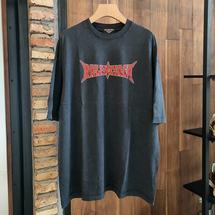 バレンシアガ メンズ ラウンドネック半袖Tシャツ -  Round- bac5638x