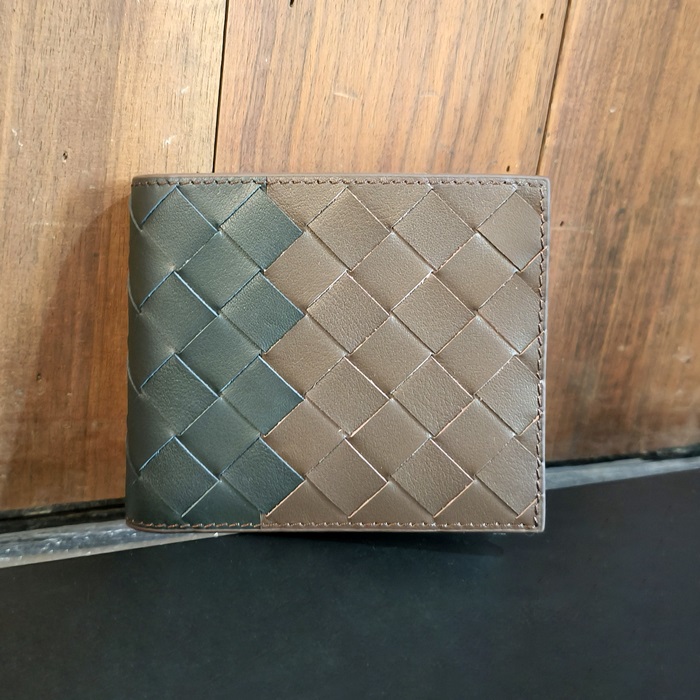 ボッテガヴェネタ メンズ ツートン 二つ折り財布 - Half - bvw223x