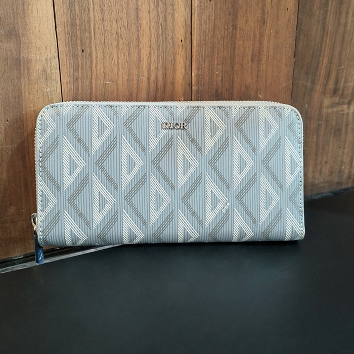 ディオール メンズ グレー ジッパー돌이 長財布 -  Gray Zippy s - di825x