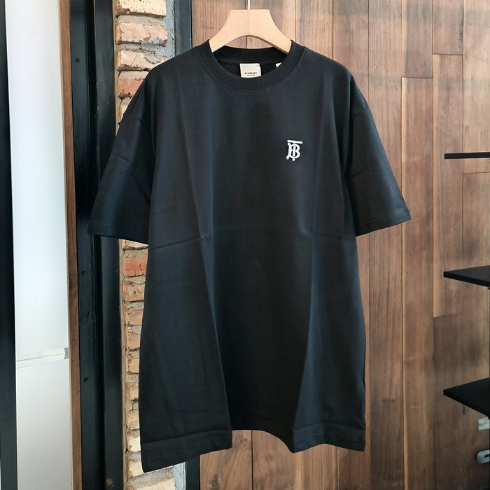 バーバリー メンズ ブラック 半袖Tシャツ -  - buc333x