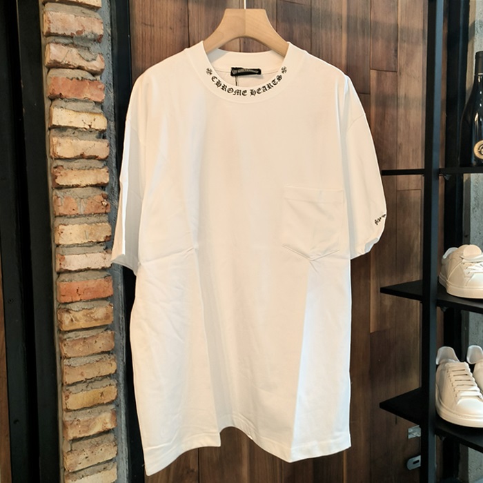 クロムハーツ メンズ ラウンドネック半袖Tシャツ - Round- chc5915x