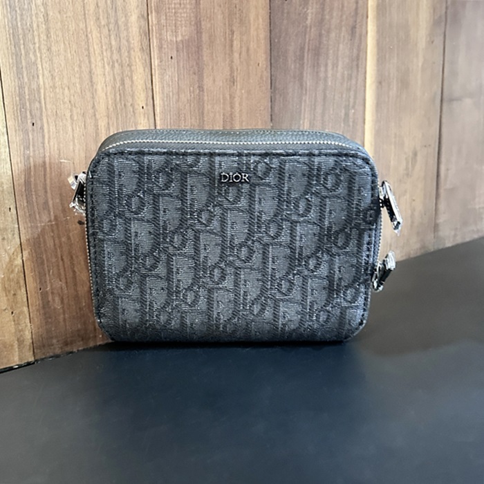 Oblique  Shoudler ,17CM - ディオールオブリーク メンズ メッセンジャー ショルダーバッグ,DIOB0571 ,17cm,ブラック