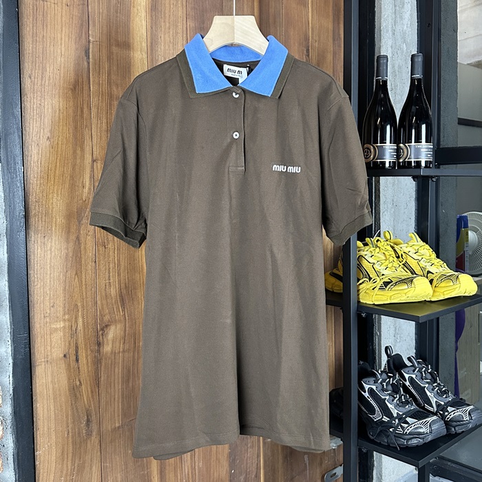 ミュウミュウ メンズ ポロ 半袖Tシャツ -  Polo- mic6800x