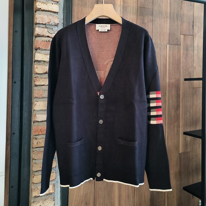 トムブラウン メンズ Vネック カーディガン -   - thc3090x