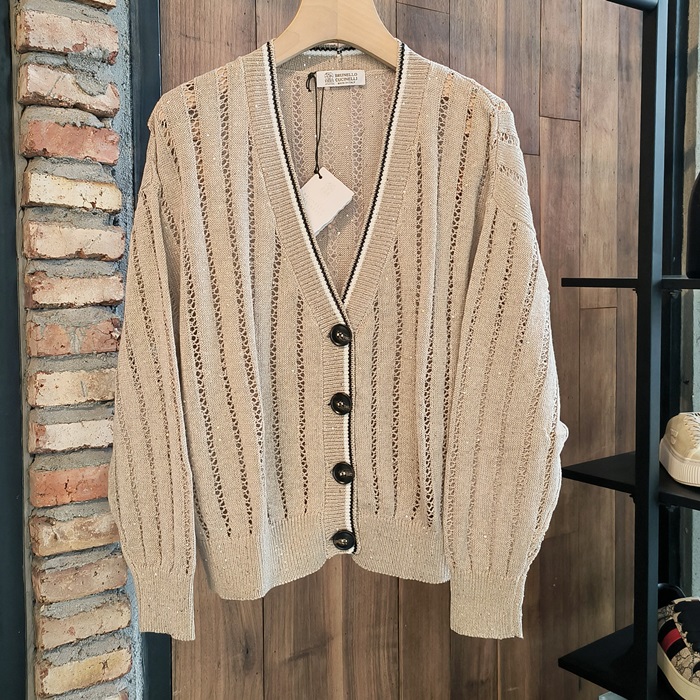 ブルネロクチネリ レディース Vネック カーディガン -  Cucinellibrc5856x