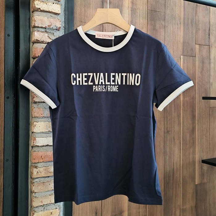 ヴァレンティノ レディース クルーネック 半袖Tシャツ -   Round- val5849x