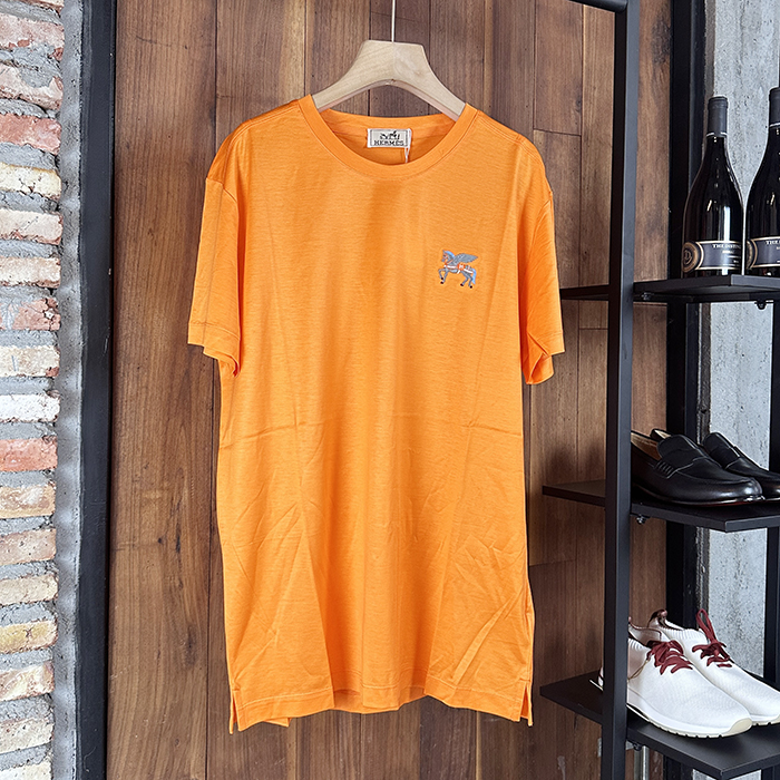 エルメス メンズ ラウンドネック半袖Tシャツ -  Round- hec5094x