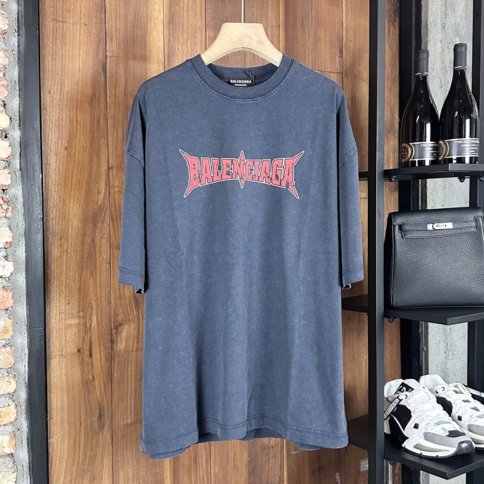 バレンシアガ メンズ ラウンドネック半袖Tシャツ -  Round- bac5638x