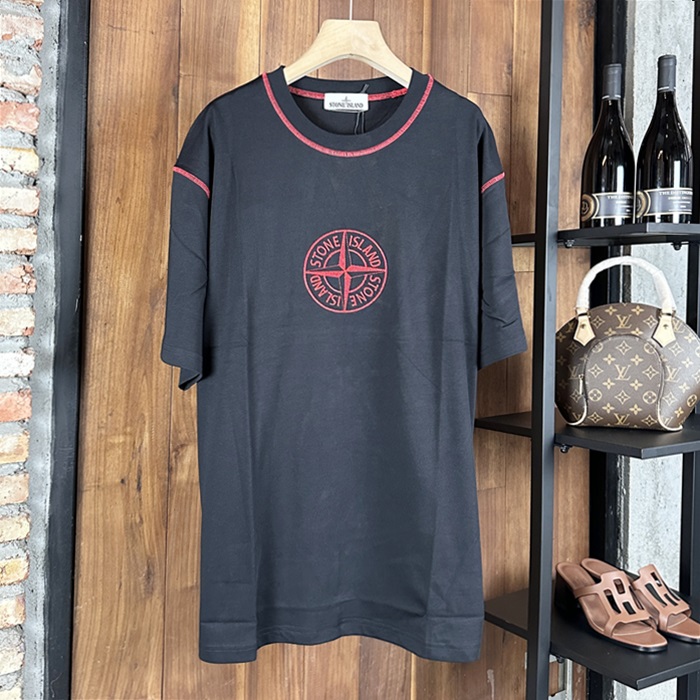 ストーンアイランド メンズ ラウンドネック半袖Tシャツ - Round- stc7153x