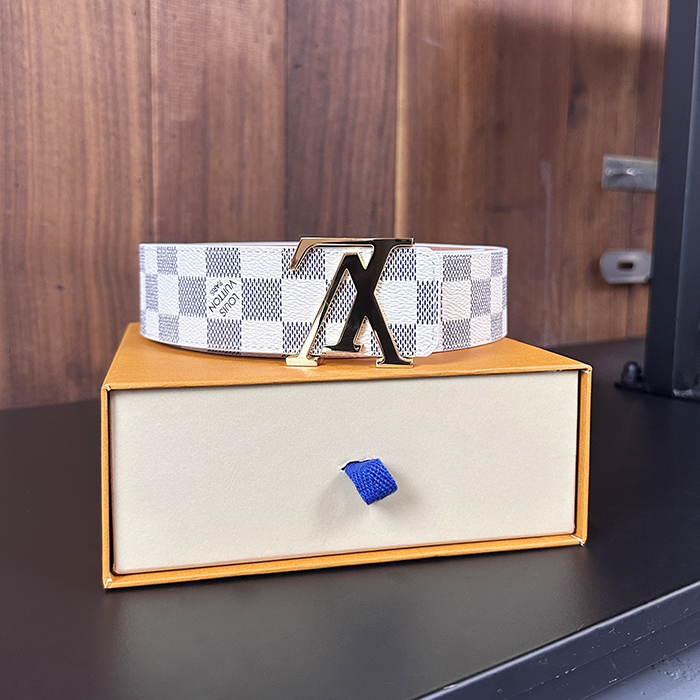 Woman  - ルイヴィトンレディースレザーベルト LOUBT0086,ベージュ