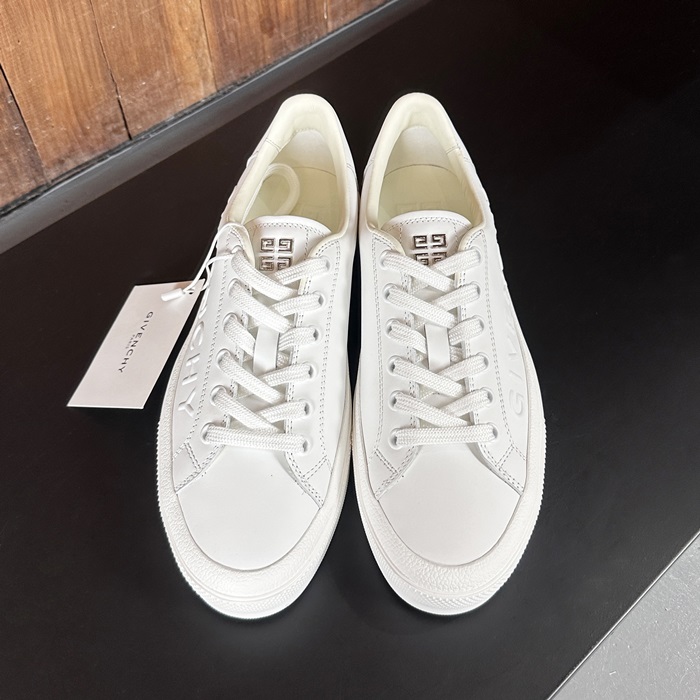 ジバンシィ ユニセックス クラシック ホワイト スニーカー -White  - giv0774x