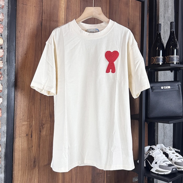 アーミーメンズ ラウンドネック半袖Tシャツ - Ami Round- amc6536x