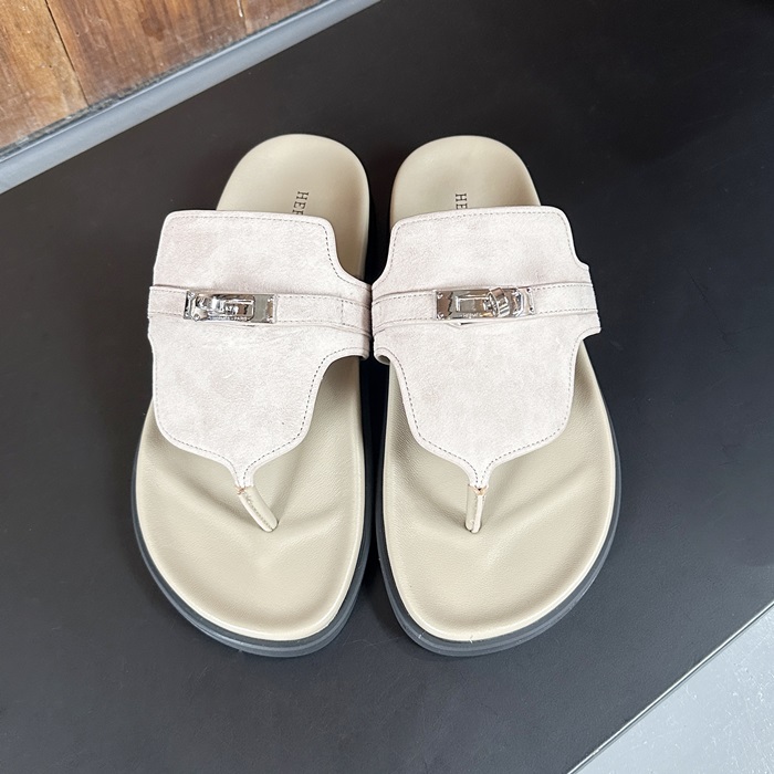 エルメス ユニセックス トレンディ ベージュ スリッパ - - her0877x