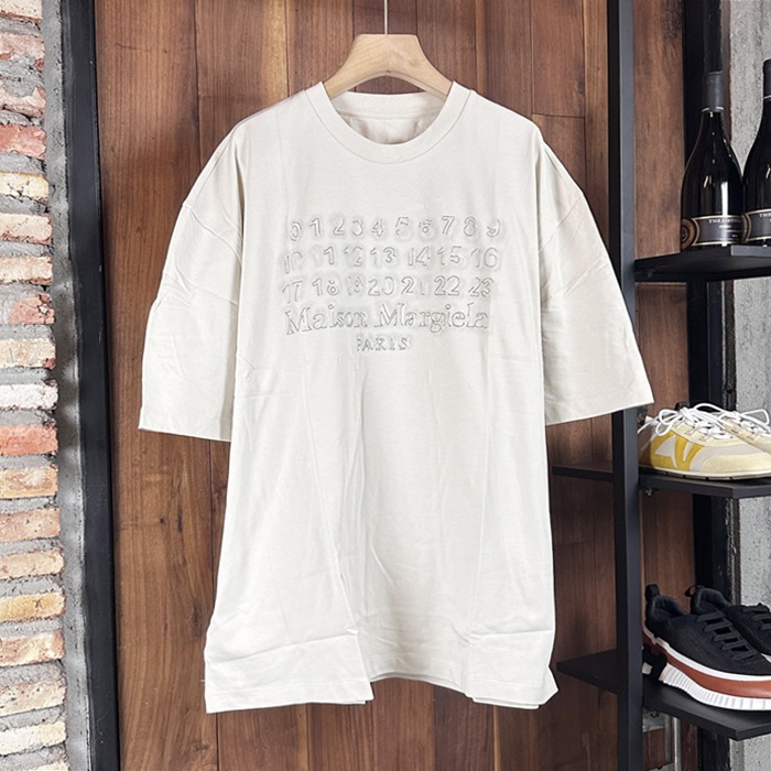 メゾンマルジェラ メンズ ラウンドネック半袖Tシャツ -  Round- mac7421x