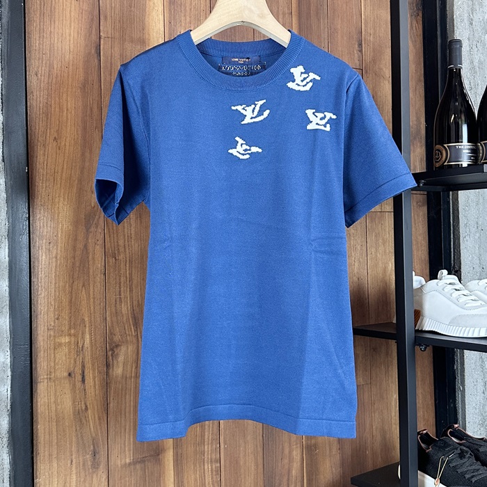 ルイヴィトン メンズ ネイビー 半袖Tシャツ -   - lvc377x
