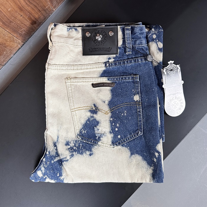 クロムハーツ メンズ トレンディ ブルー ジーンズ -  - ch169x