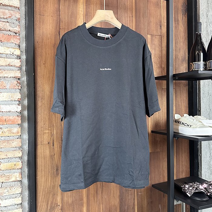 アクネ ユニセックス ラウンドネック半袖Tシャツ - AcneRound- anc5886x