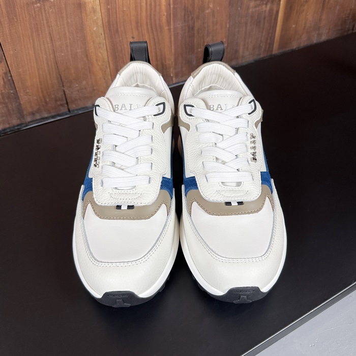BallyStrap Cajual  バリー メンズ LOGO ストラップ カジュアルレザーランナー Bly0078x..ホワイト