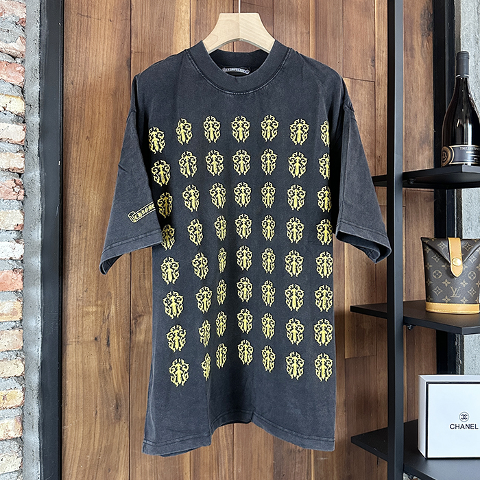 クロムハーツ メンズ ラウンドネック半袖Tシャツ - Round- chc7514x