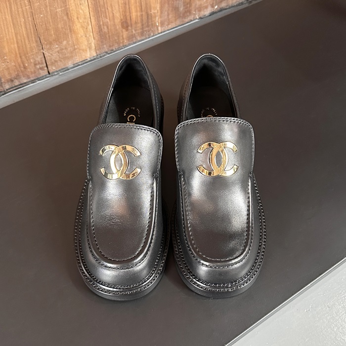 シャネルレディース ブラックローファー - - ch492x