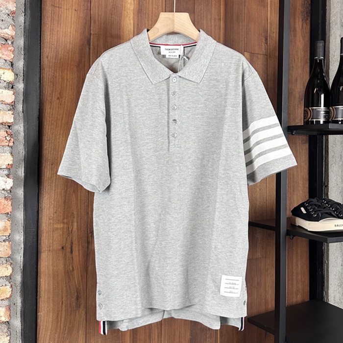 トムブラウン メンズ ポロ 半袖Tシャツ - Polo  - thc1307x