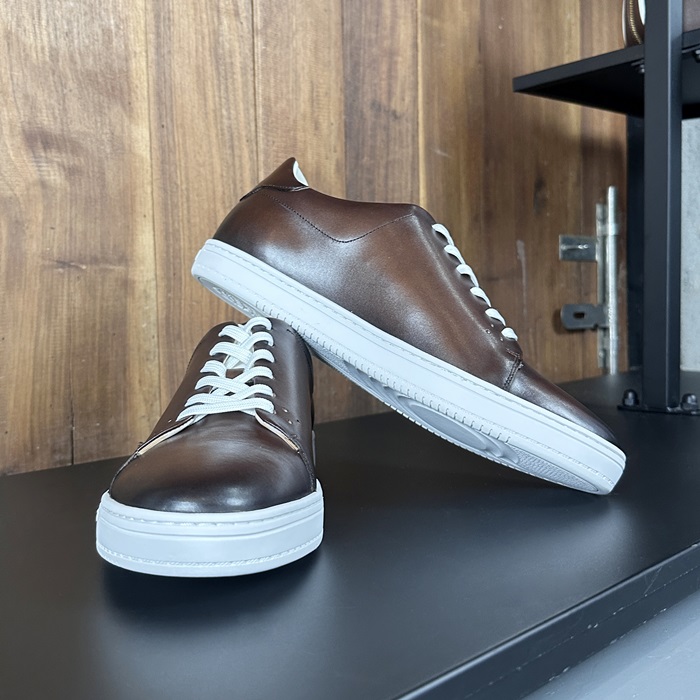 ベルルッティ メンズ クラシック ブラウン スニーカー - Brown  - ber0087x